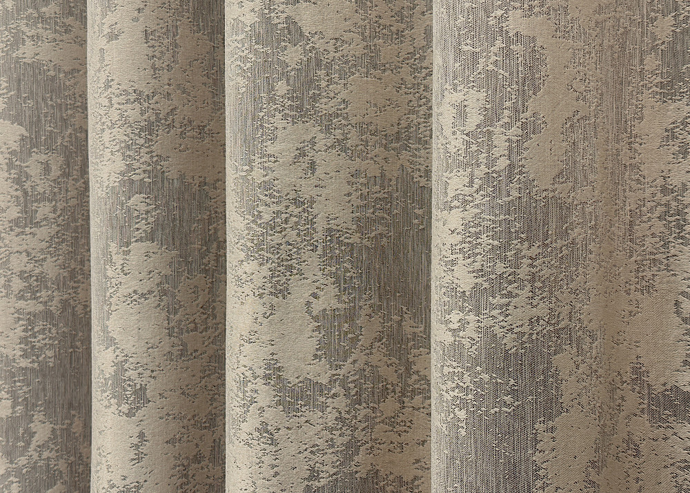 Комплект готових штор VR-Textil Жакард Sultan YL № 1208ш Бжево-сірий 100х270 см 2 шт (31-537) Київ - фото 7