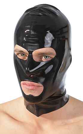 Маска - 2920050 Late X Latex Mask Black Sex Aura Киев