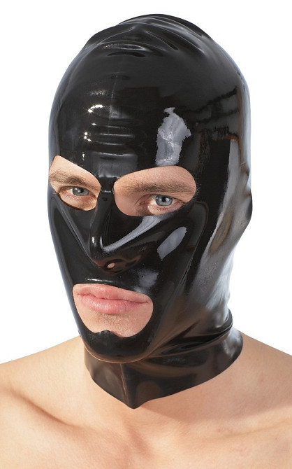 Маска - 2920050 Late X Latex Mask Black Sex Aura Киев - изображение 3