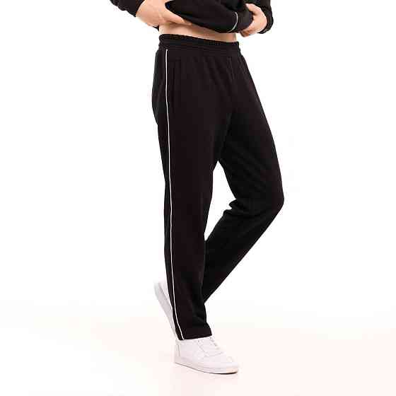 Спортивний демісезонний костюм чоловічий чорний. Комплект штани та кофта Pobedov Brume Київ