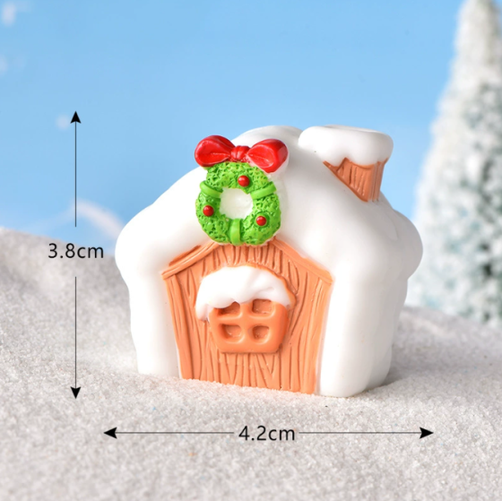 Новорічні фігурки Зайці бешкетники Набір 12 фігурок для флораріуму, міні-саду, мікроландшафту, новорічних інсталяцій Одеса