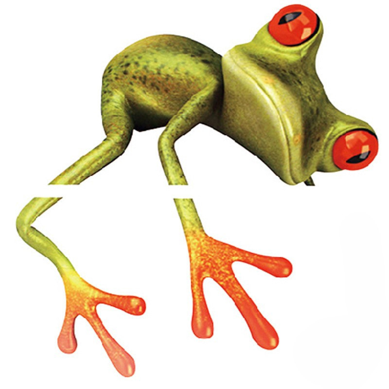 Наклейка Лягушка на мебель 17 на 17 см разноцветный Киев - изображение 2