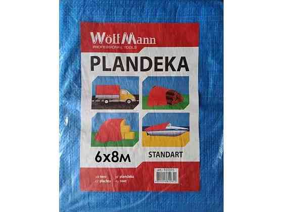 Тент будівельний 6х8м синій 45гр/м2 PLANDEKA STANDART арт.111168 ТМ WoffMann   Solmir Київ