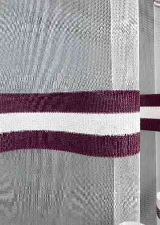 Тюль VR-Textil 1775т Фатин смуги Сливовий з білим 300х270 см (40-248) Київ