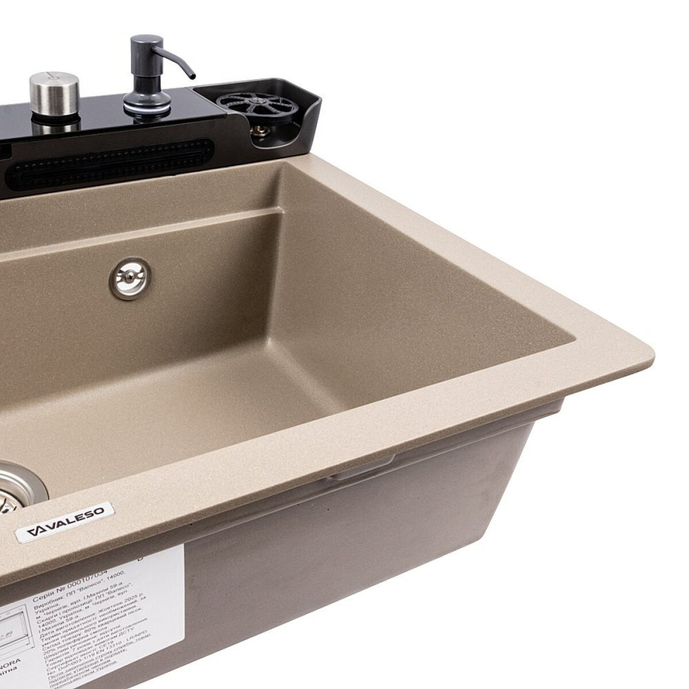 7546 EVANORA матова Мийка гранітна VALESO (титан) Коломыя - изображение 6