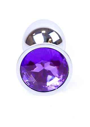 Анальна пробка - Jewellery Silver Plug Purple Sex Aura Київ