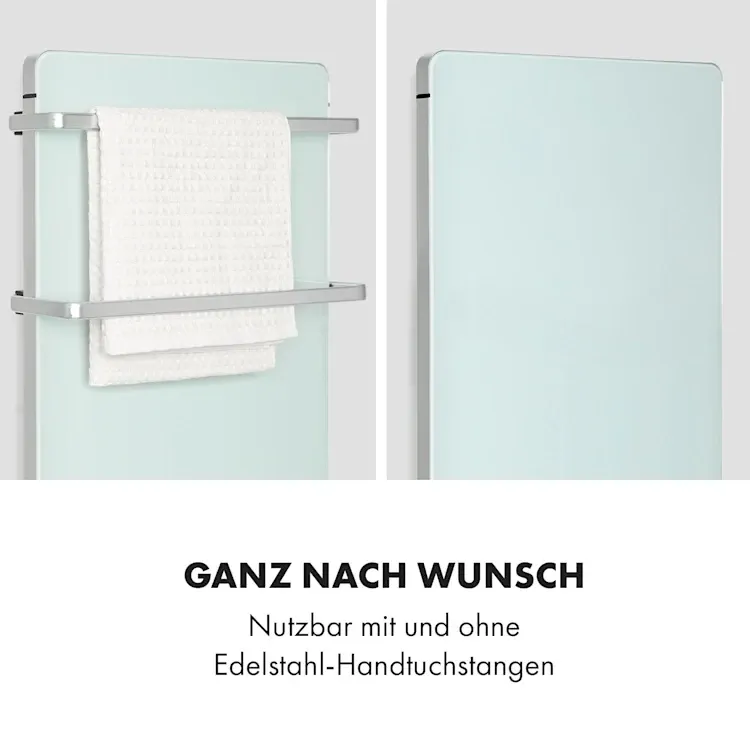 Розумний інфрачервоний обігрівач сушарка рушників KLARSTEIN Hot Spot Crystal Flow  Німеччина Дніпро - фото 10