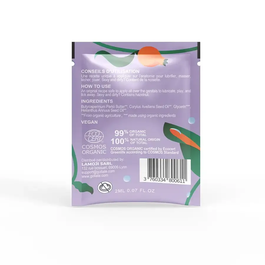 Пробник масажної олії Goliate Couple Gourmand Noisette 2 мл Львов - изображение 2