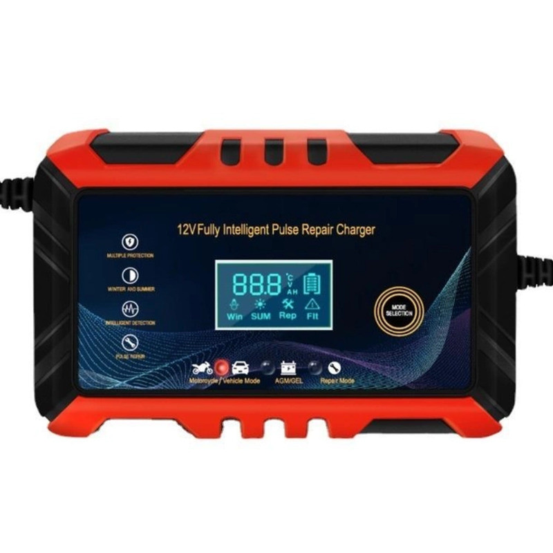 Зарядное устройство для авто-мото аккумуляторов EAFC 12V 6A (Черное) Николаев - изображение 2