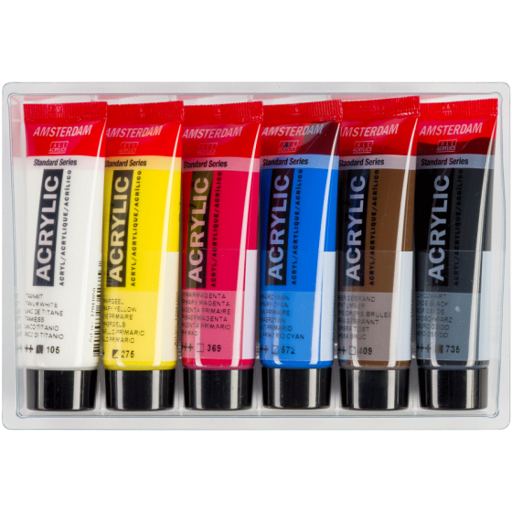 Набір акрилових фарб AMSTERDAM PRIMARY 6х20мл Royal Talens Київ
