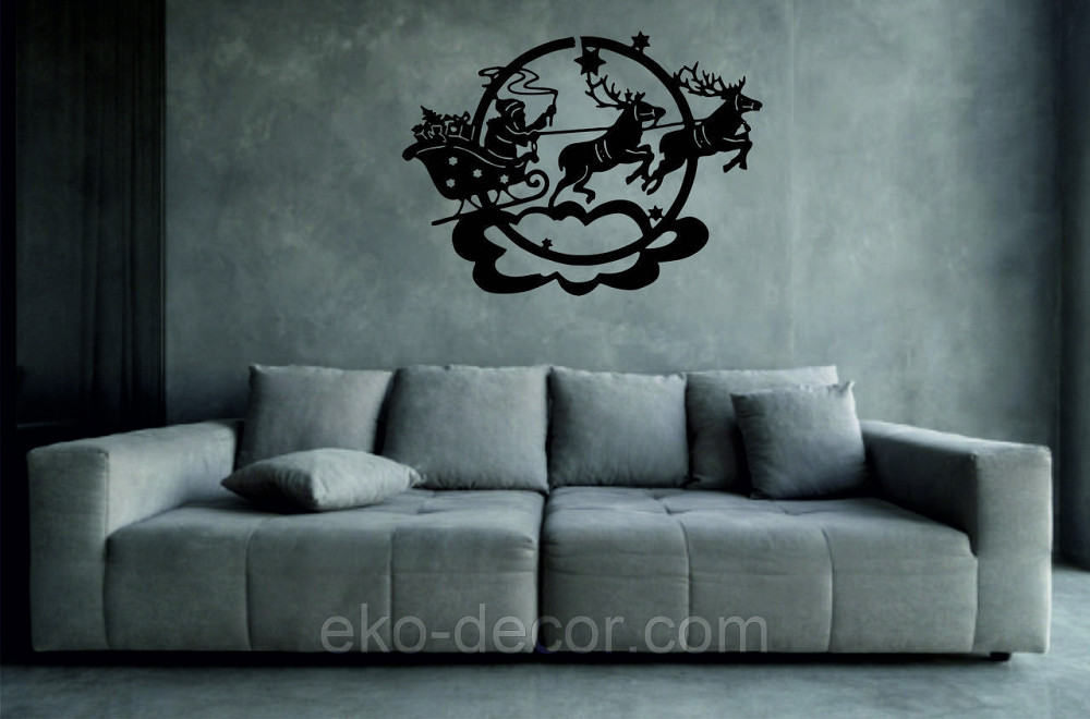 Декоративное настенное Панно «Новый год», Декор на стену 70*51 см, Чёрный Киев - изображение 3