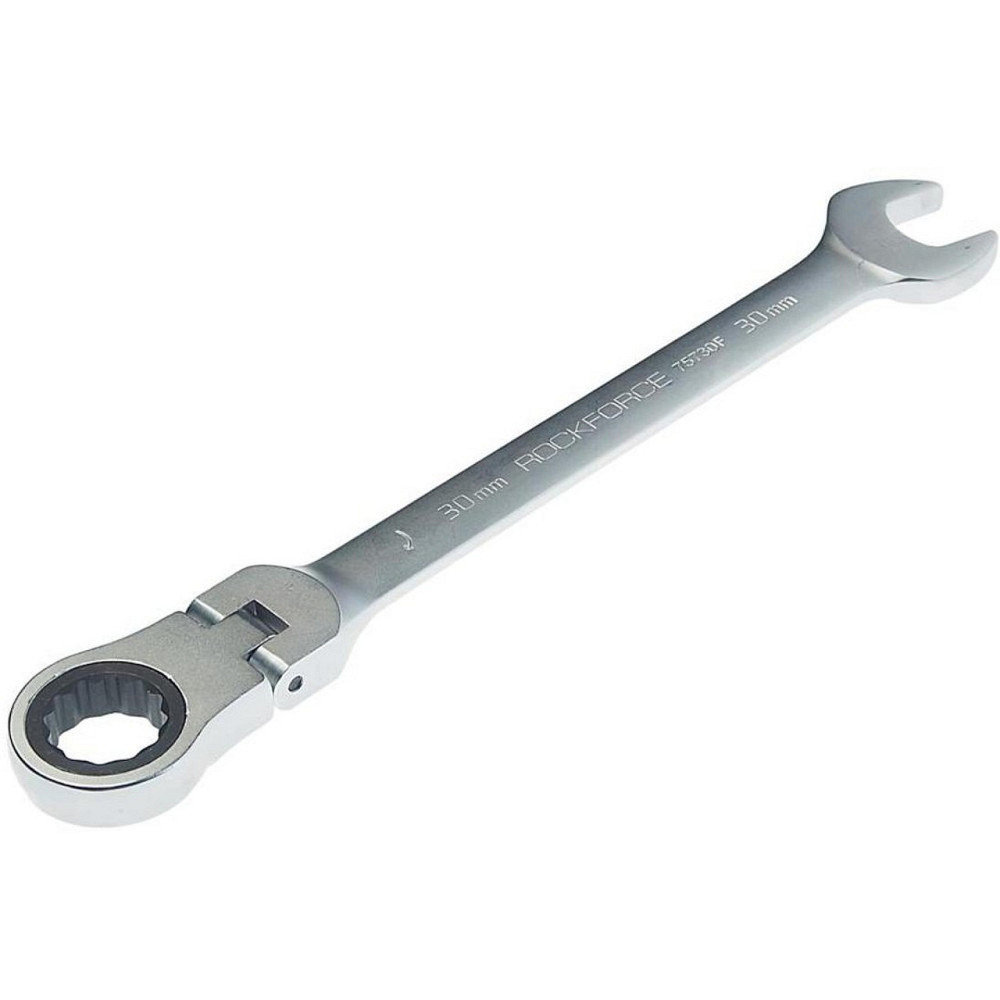 Ключ комбінований тріскачка з шарніром 30мм ROCKFORCE RF-75730F Одеса - фото 1