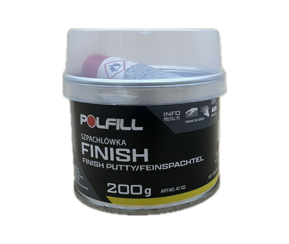 Шпаклівка фінішна (оздоблювальна) + затв. 200г біла Polfill Киев - изображение 1