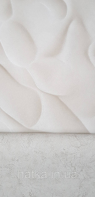 Обои виниловые на флизелине Sintra Adria метровые абстракция волны 3д структурные бежевые Киев - изображение 3