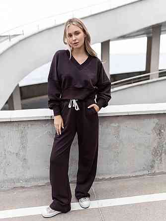 Женский базовый прогулочный костюм двойка: кофта и штаны турецкая трехнить пенье Одесса