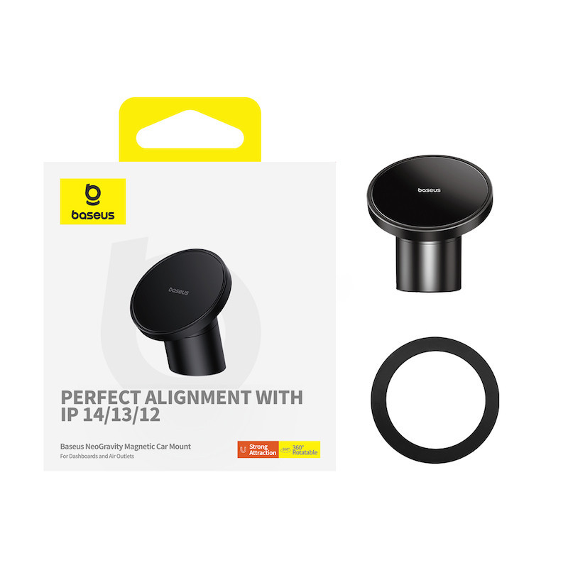 Автотримач для телефона Baseus NeoGravity Magnetic Car Mount (For Dashboards and Air Outlets) Cluster Black Одеса - фото 4