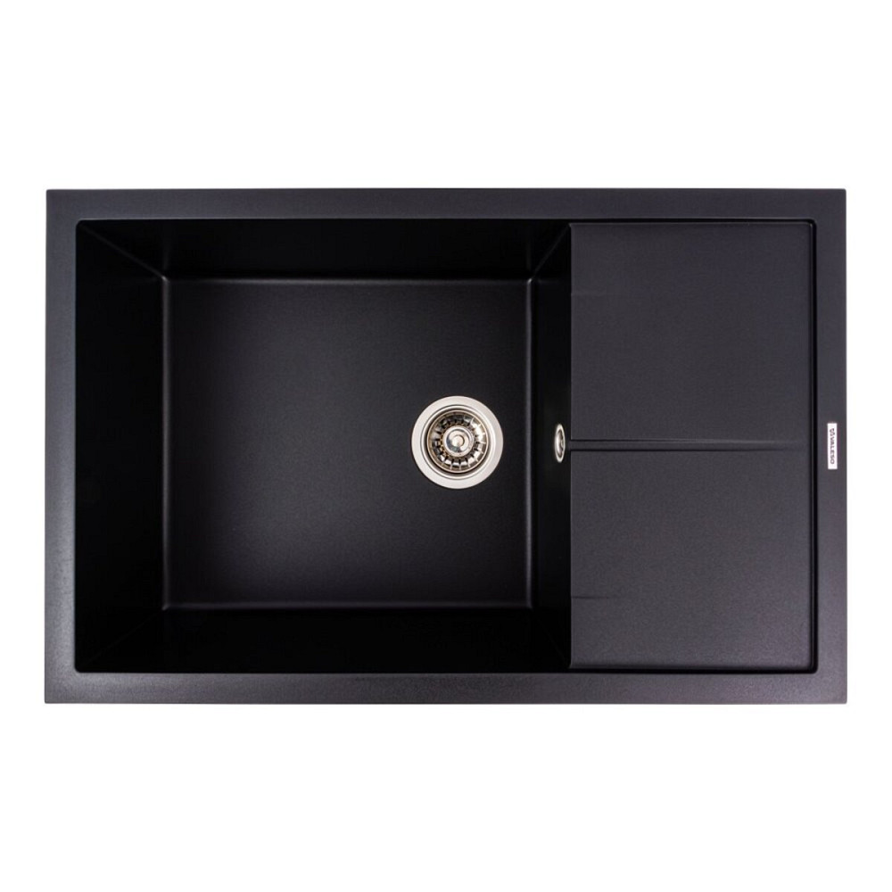 VALESO Комплект: Мийка гранітна 7950 CALYPSO VALESO + Змішувач Q411MB + Сифон (Чорний) Киев - изображение 3