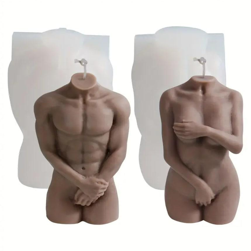 Силіконова форма для свічки “Жіноче тіло”, форма для гіпсу, мила, смоли Київ - фото 4