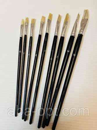 Набір плоских кондитерських пензлів Моне (9 шт) Одеса