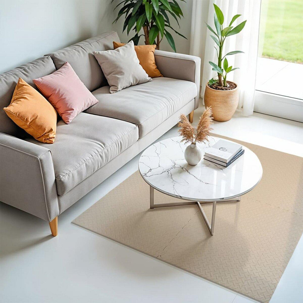 Напольное двустороннее покрытие CREAM and BEIGE 60*60cm*2cm (D) SW-00001846 Днепр - изображение 9