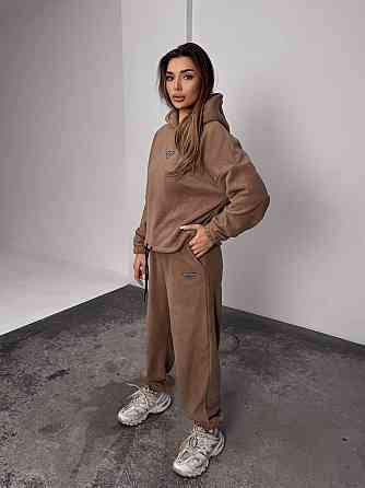 Женский теплый костюм, из флис полара S-M, Мокко Одесса