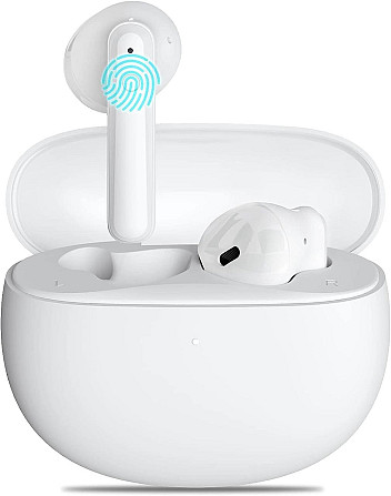 Навушники BTW86 Bluetooth бездротові навушники Bluetooth 5.3 із 4 мікрофонами HD водонепроникні наву Дніпро - photo 1