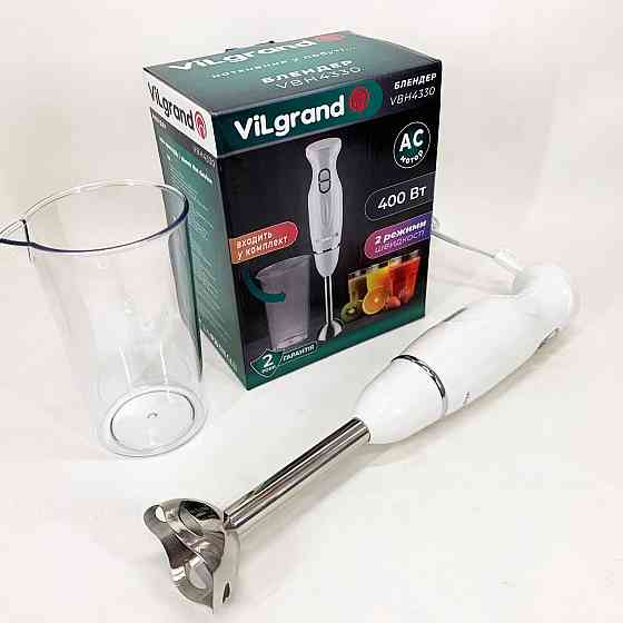 Блендер для приготування соусів і десертів ViLgrand VBH4330 400 Вт, Занурювальні блендери для дому HE-67 Івано-Франківськ