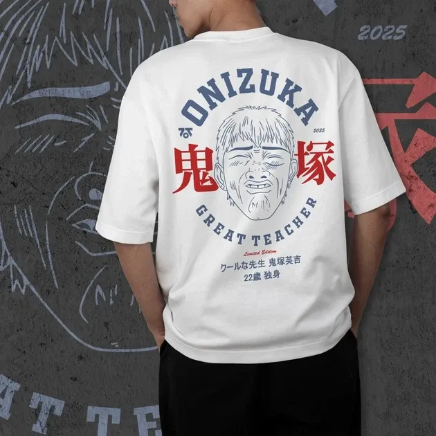 Футболка для подростка мальчика с принтом GTO Крутий вчитель Онідзука WE Размер 160 Anime11034 Днепр - изображение 4