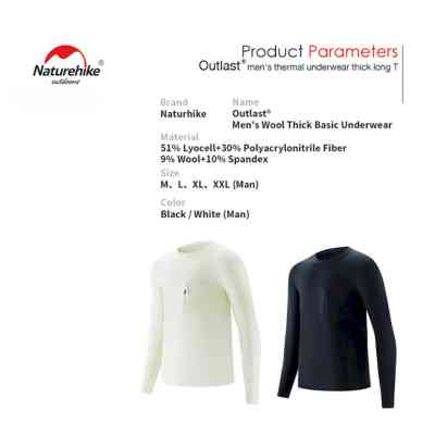 Термокофта Naturehike NH22NY009 чорний XXL (6927595705360) Вінниця