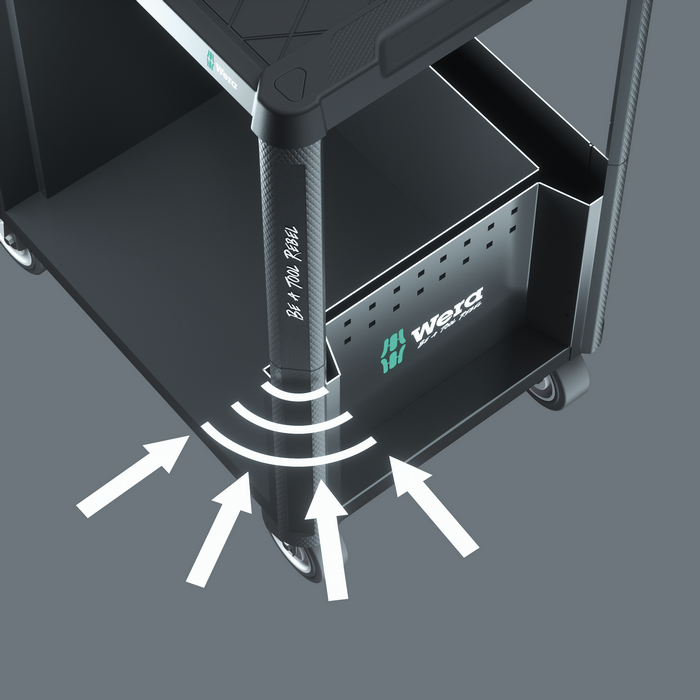 Інструментальний сервісний візок на колесах Wera 9700 Tool Rebel 1 (05150130001) Одеса - фото 8