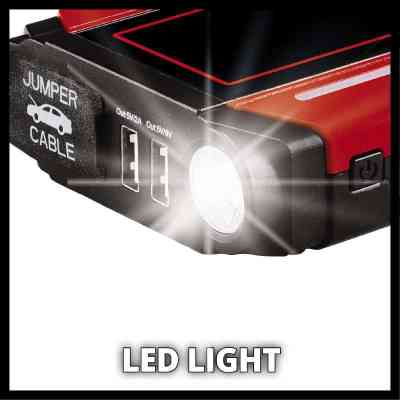 Пуско зарядний пристрій Einhell CE-JS 18 Jump Starter Power Bank, 18000мАг, 2хUSB 5В, 12В, пуск 600A (1091531) Вінниця