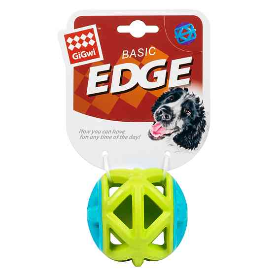 Іграшка для собак М'яч GiGwi Basic EDGE, салатовий, гума, 9 см Київ