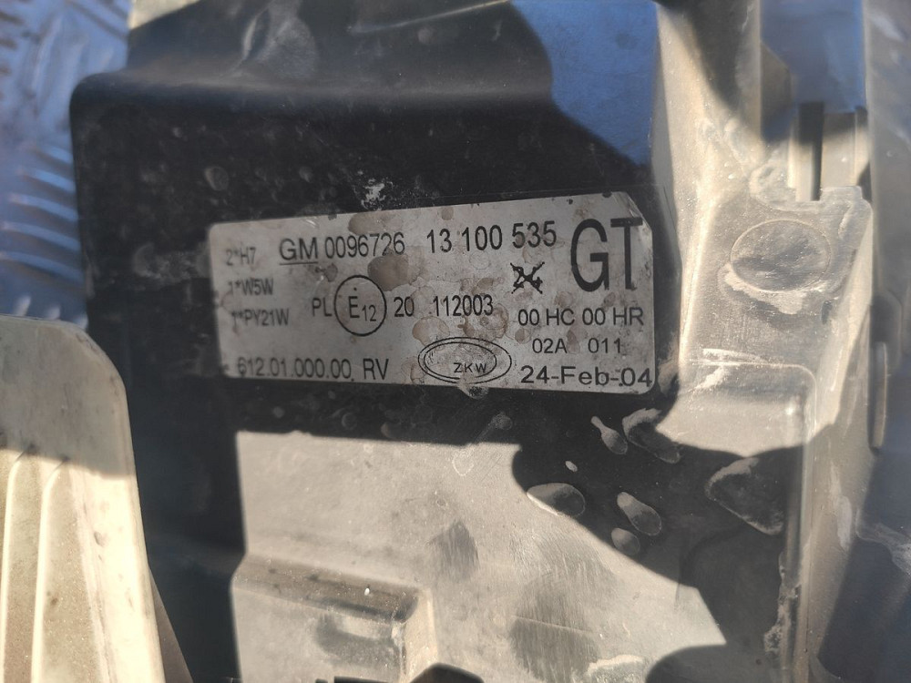 Фара левая Opel Corsa 2000-2006 (13100535) Ковель - изображение 1