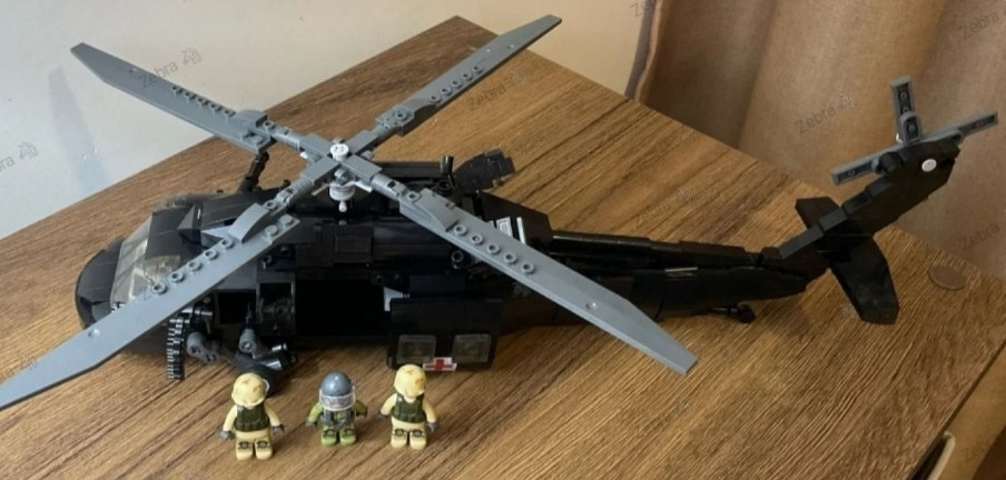 Конструктор новый боевой вертолет Mi 24 Sluban 893 шт блоков Lego. Харьков - изображение 1