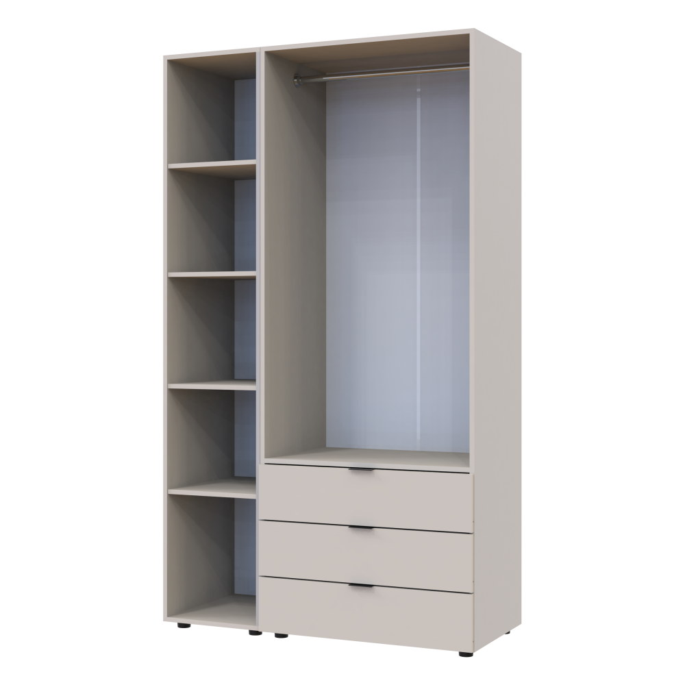 Комплект шаф для одягу Doros Гелар (2 шт.) 115,7х49,5х203,4 см Кашемір (DRS-011248) Дніпро - фото 3