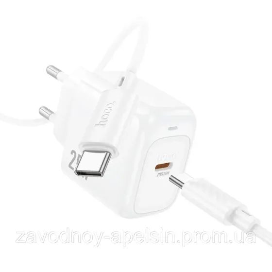 Швидке заряджання для Андроїд блок PD + кабель TypeC 25 W (hoco) Одеса
