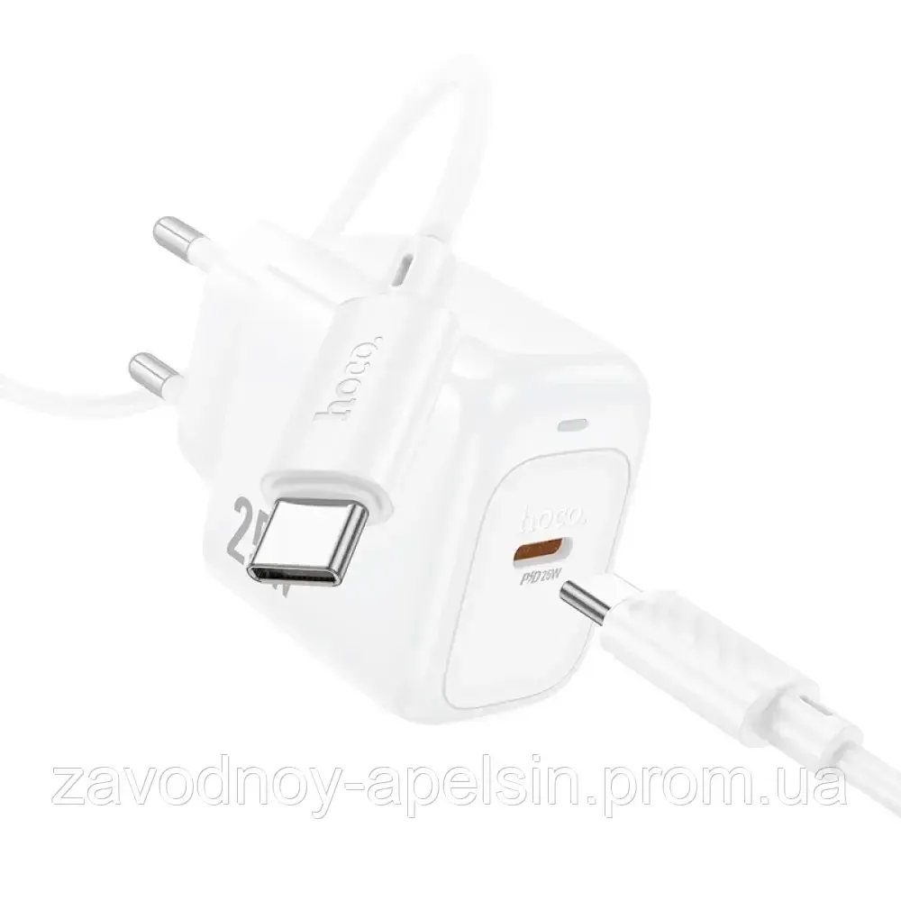 Швидке заряджання для Андроїд блок PD + кабель TypeC 25 W (hoco) Одеса - фото 3