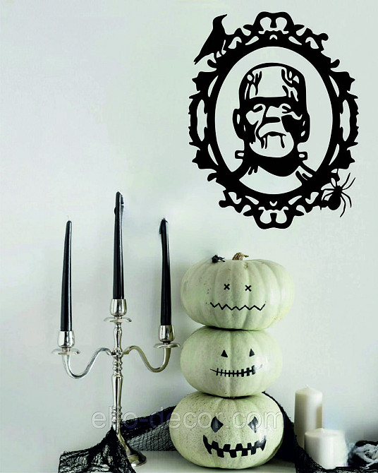 Декоративне настінне Панно «Франкенштейн», Декор на стіну 70*54 см, Чорний Київ - фото 7