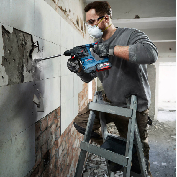 Аккумуляторный бесщеточный перфоратор Bosch Professional GBH 185-LI 18V SDS-Plus 1.9 Дж (0611924020) без АКБ и зарядного устройств Киев - изображение 14