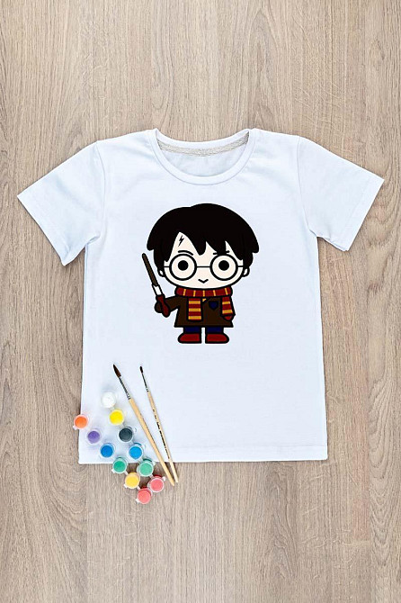 Футболка-розмальовка дитяча Гаррі Поттер, Юра- Одяг 134 Київ - фото 1