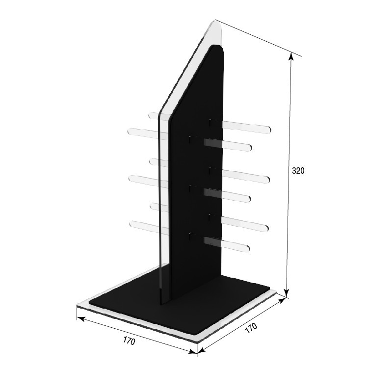 Підставка EKOSTAR під окуляри 3 яруси 170х150х320 Київ - фото 3