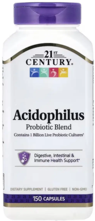 Пробиотики 21st Century Acidophilus Probiotic Blend 150 капс Киев