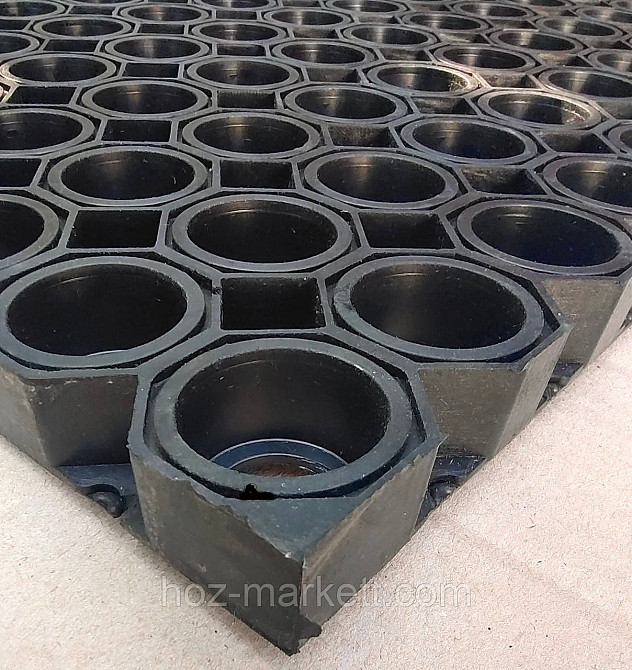 Коврик 120 см х 80 см х 2.6 см резиновый сотами тяжелый килим Харьков - изображение 8