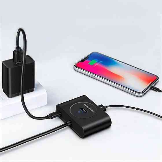 Хаб адаптер перехідник UGREEN USB 3.0 Hub 0.5m (Black) UGR-20290 Одеса