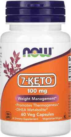 7-Кето Now Foods 7-KETO 100 mg 60 vcaps Киев
