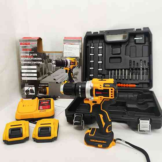 Профессиональная электрическая отвертка, Шуруповерт с битами и сверлами, Шуруповерт с кейсом DX-39 Львов