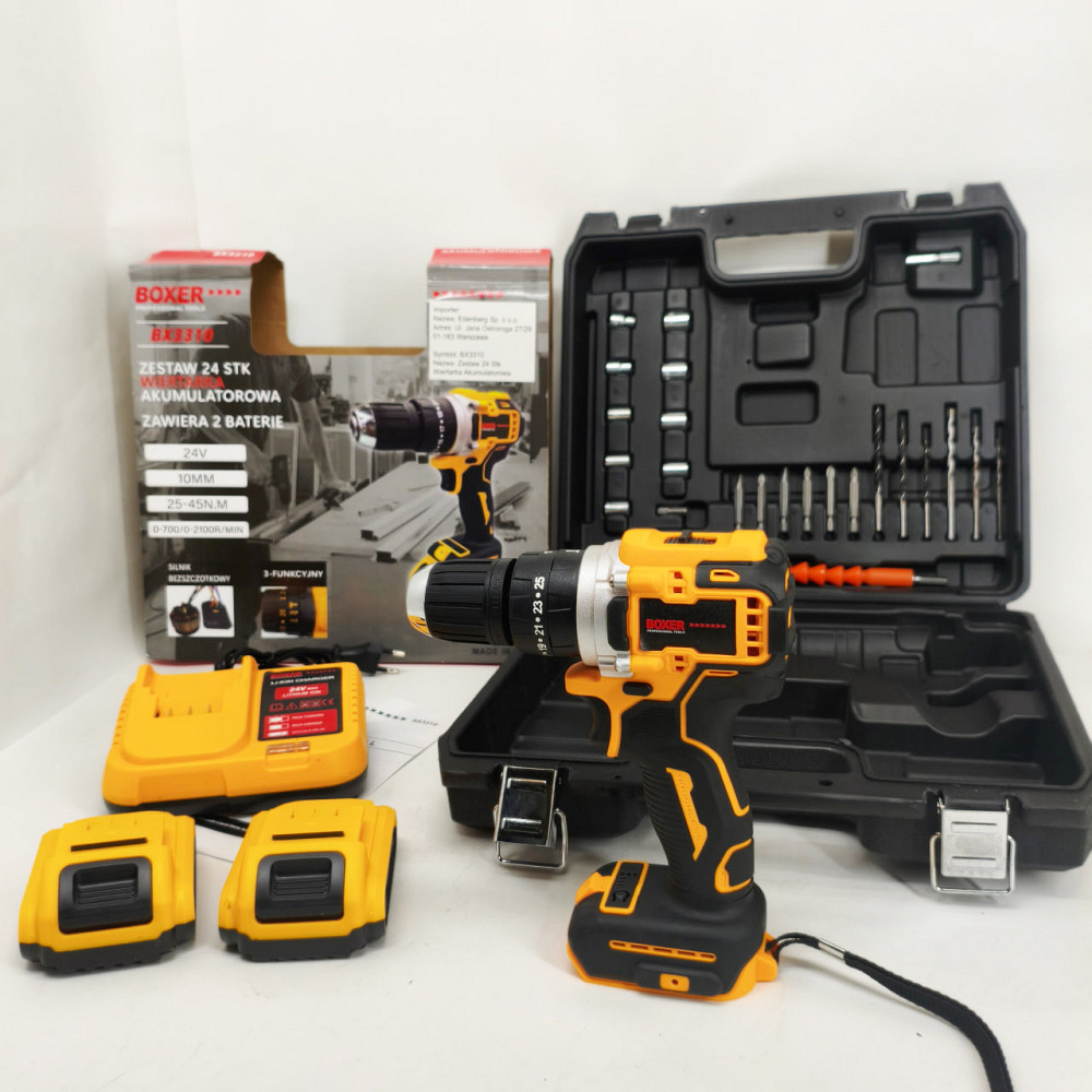 Профессиональная электрическая отвертка, Шуруповерт с битами и сверлами, Шуруповерт с кейсом DX-39 Львов - изображение 6