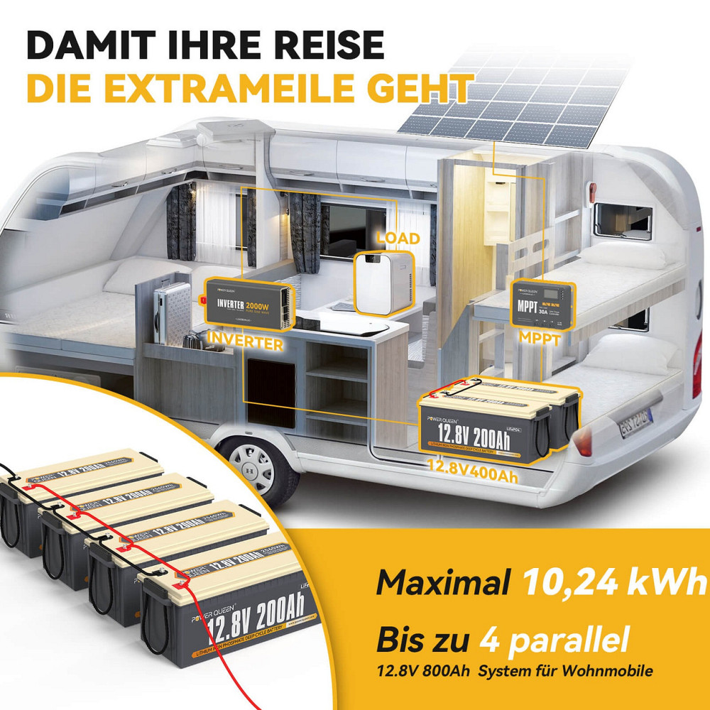 Акумулятор LifePo4 200Агод 12,8V BMS PowerQueen (Німеччина) Київ - фото 4