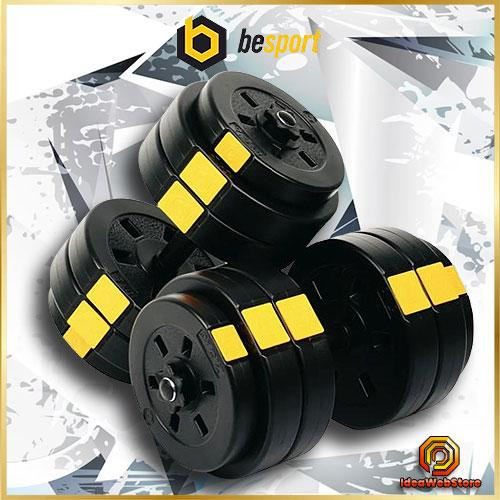 Набір гантелей розбірних 2 шт. по 26 кг для дому зі змінними дисками Besport Гантелі розбірні 2х26 кг Київ - фото 1