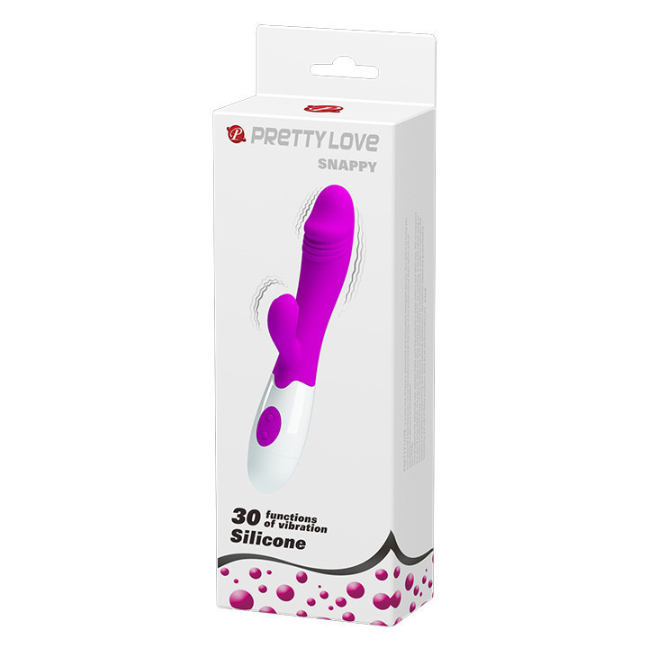 Вібратор зі стимуляцією клітора SNAPPY (на батар) Sex Aura Київ - фото 2